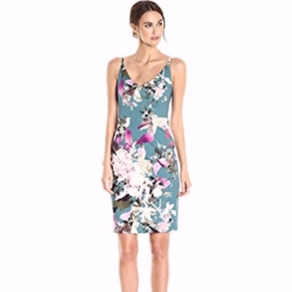 BLACK HALO "JEVETTE" DRESS SHEATH NWOT 2-4